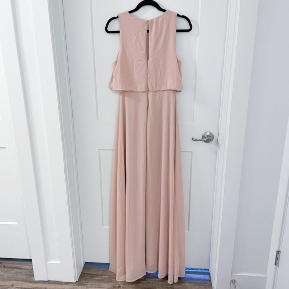 Lulus utterly enchanting flowy dress light pink - Picture 6 of 7